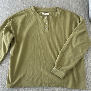 Madewell oversized cropped sweater